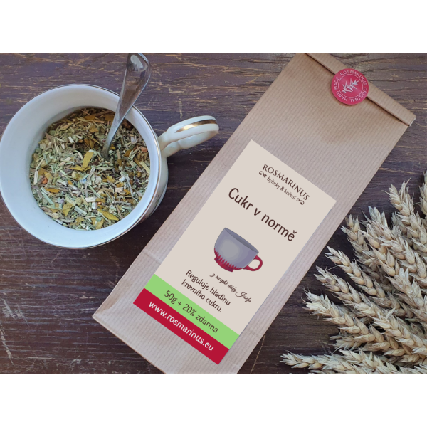 Zucker in der Norm 50g+20% frei Rosmarinus 1 - Rosmarinus (koreni-krumlov.cz / platce DPH) 