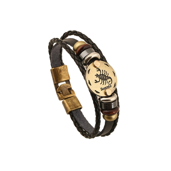 Kožený náramek - znamení Štír [product.brand] 1 - Rosmarinus (koreni-krumlov.cz / platce DPH) 