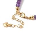 Delicate Bracelet Made of Amethyst with 14k Gold Floral Detail [product.brand] 3 - Rosmarinus (koreni-krumlov.cz / platce DPH) 