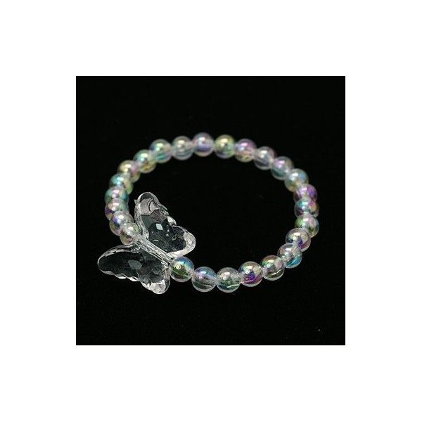 Dětský náramek s andělskou aurou a motýlkem 