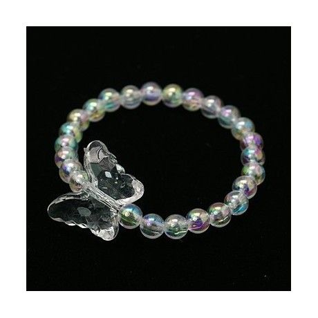 Dětský náramek s andělskou aurou a motýlkem 