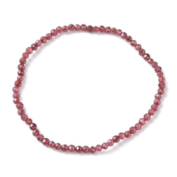 Faceted garnet bracelet 3mm [product.brand] 1 - Rosmarinus (koreni-krumlov.cz / platce DPH) 