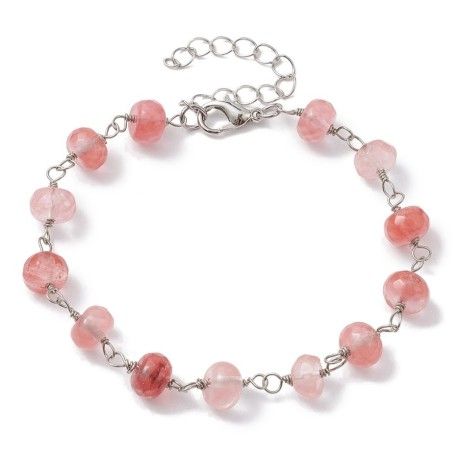 Retiazkový náramok z čerešňového kremeňa [product.brand] 1 - Rosmarinus (koreni-krumlov.cz / platce DPH) 