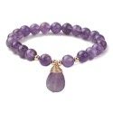 Luxusný náramok z ametystu s príveskom v tvare kvapky [product.brand] 1 - Rosmarinus (koreni-krumlov.cz / platce DPH) 