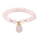 Luxury rose quartz bracelet with a teardrop pendant [product.brand] 1 - Rosmarinus (koreni-krumlov.cz / platce DPH) 