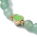 Elegant green aventurine bracelet with a heart-shaped pendant [product.brand] 2 - Rosmarinus (koreni-krumlov.cz / platce DPH) 