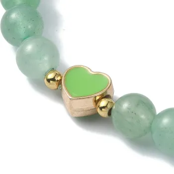 Elegant green aventurine bracelet with a heart-shaped pendant [product.brand] 2 - Rosmarinus (koreni-krumlov.cz / platce DPH) 