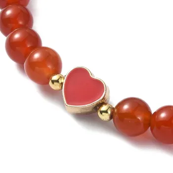 Elegant carnelian bracelet with a heart-shaped pendant [product.brand] 2 - Rosmarinus (koreni-krumlov.cz / platce DPH) 