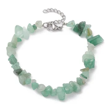 Chipped green aventurine chain bracelet [product.brand] 3 - Rosmarinus (koreni-krumlov.cz / platce DPH) 