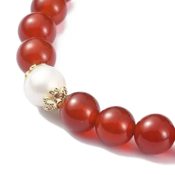 Bracelet made of carnelian and real pearls [product.brand] 3 - Rosmarinus (koreni-krumlov.cz / platce DPH) 