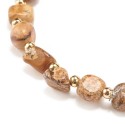 Luxury bracelet made of picture jasper and gold beads [product.brand] 2 - Rosmarinus (koreni-krumlov.cz / platce DPH) 