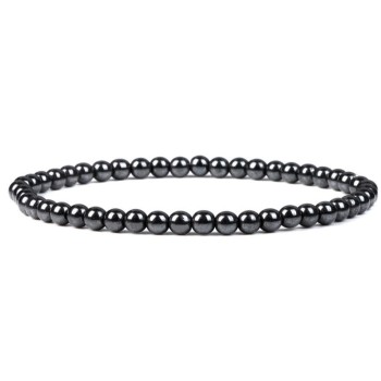 Natural Hematite Bracelet 4mm [product.brand] 1 - Rosmarinus (rosmarinus.eu) 