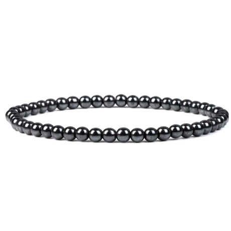 Natural Hematite Bracelet 4mm [product.brand] 1 - Rosmarinus (rosmarinus.eu) 
