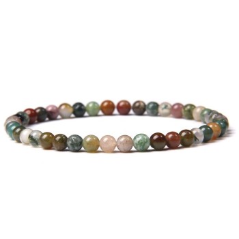 Natural Indian Agate Bracelet 4mm [product.brand] 1 - Rosmarinus (rosmarinus.eu) 