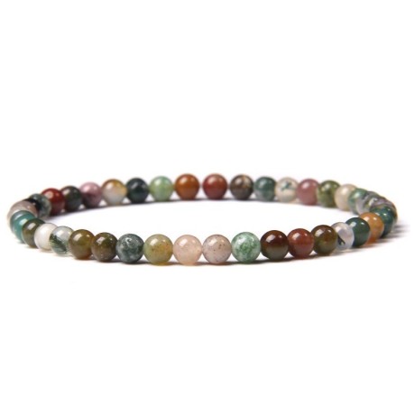 Natural Indian Agate Bracelet 4mm [product.brand] 1 - Rosmarinus (rosmarinus.eu) 