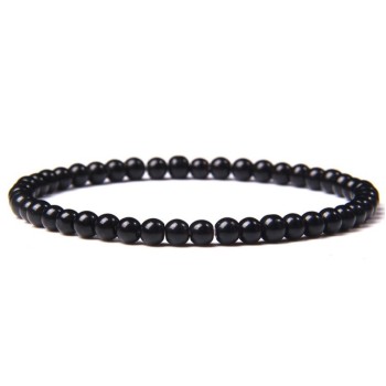 Natural Obsidian Bracelet 4mm [product.brand] 1 - Rosmarinus (rosmarinus.eu) 