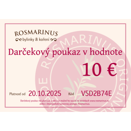 Bon podarunkowy 10 EUR (elektronicznie)