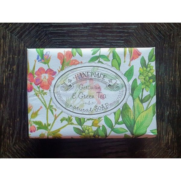 Geranium and Green tea soap 200g [product.brand] 1 - Rosmarinus (koreni-krumlov.cz / platce DPH) 