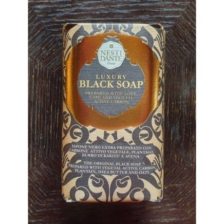 Luxury black soap 250g [product.brand] 1 - Rosmarinus (koreni-krumlov.cz / platce DPH) 
