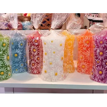 Duża świeca Daisy - żółta [product.brand] 2 - Rosmarinus (koreni-krumlov.cz / platce DPH) 