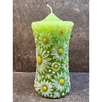 Veľká sviečka Daisy - červená [product.brand] 1 - Rosmarinus (koreni-krumlov.cz / platce DPH) 