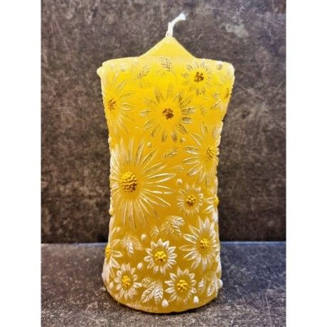 Große Gänseblümchen Kerze - gelb [product.brand] 1 - Rosmarinus (koreni-krumlov.cz / platce DPH) 