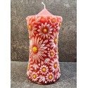 Large Daisy candle - red [product.brand] 1 - Rosmarinus (koreni-krumlov.cz / platce DPH) 